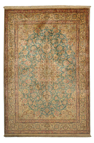 Qom zijde Tapijt 132x216cm - Perzisch tapijt