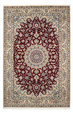 Perzisch tapijt - Nain - Koninklijk - 242 x 155 cm - donkerrood