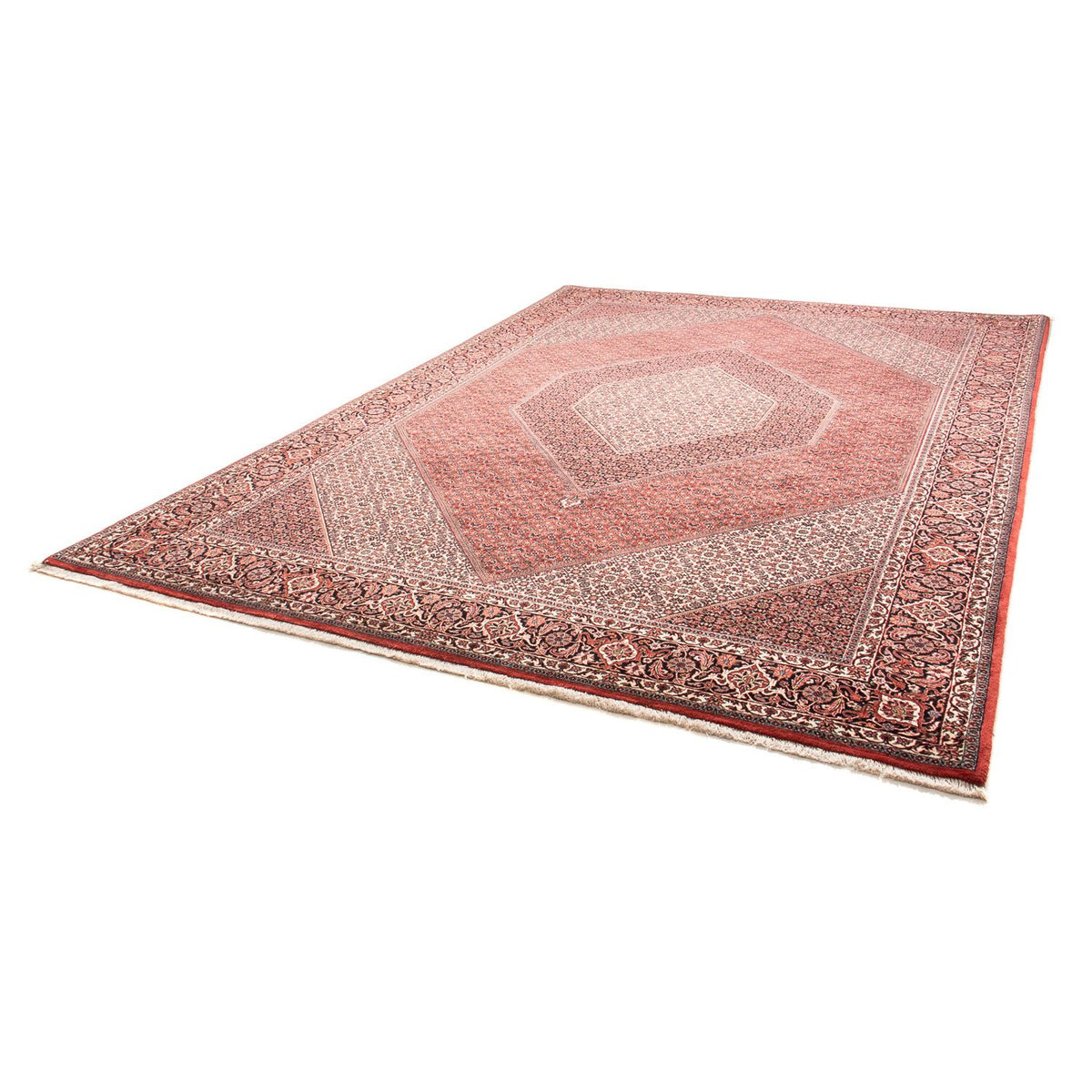 Perzisch tapijt - Bijar - 355 x 248 cm - licht rood