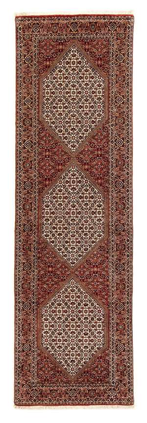 Loper Perzisch tapijt - Bijar - 292 x 87 cm - veelkleurig