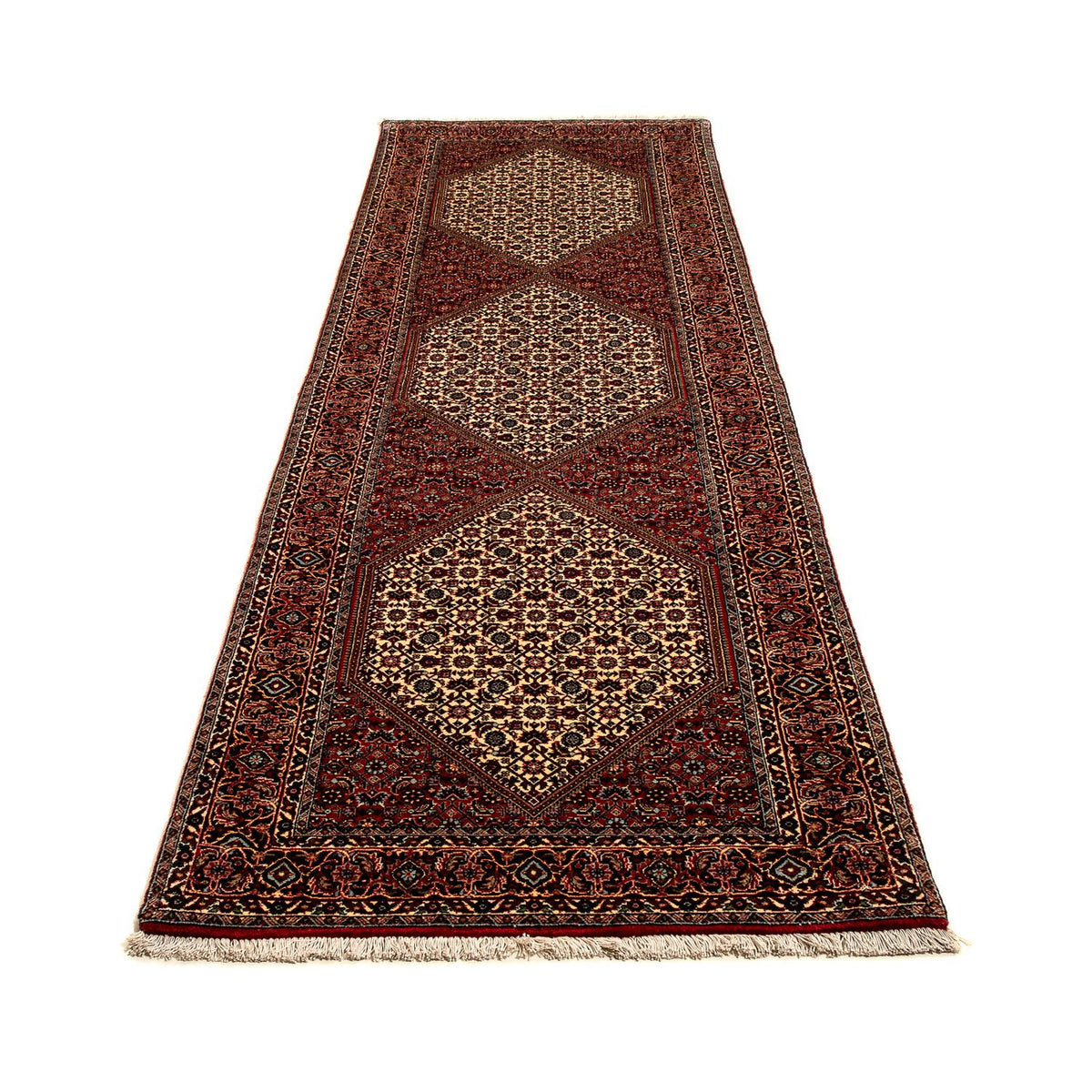 Loper Perzisch tapijt - Bijar - 292 x 87 cm - veelkleurig