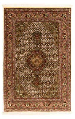 Perzisch tapijt - Tabriz - Royal - 124 x 83 cm - beige