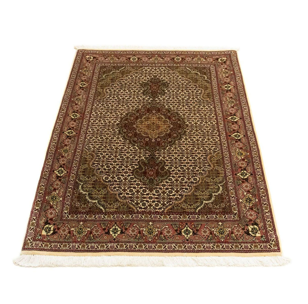 Perzisch tapijt - Tabriz - Royal - 124 x 83 cm - beige