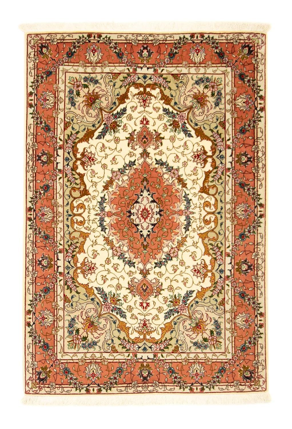 Perzisch tapijt - Tabriz - Royal - 153 x 103 cm - beige