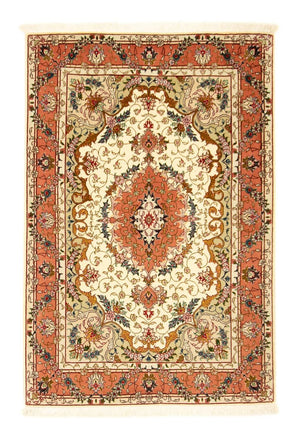 Perzisch tapijt - Tabriz - Royal - 153 x 103 cm - beige