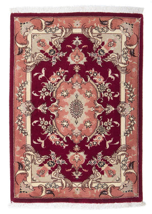 Perzisch tapijt - Tabriz - Royal - 85 x 61 cm - donkerrood