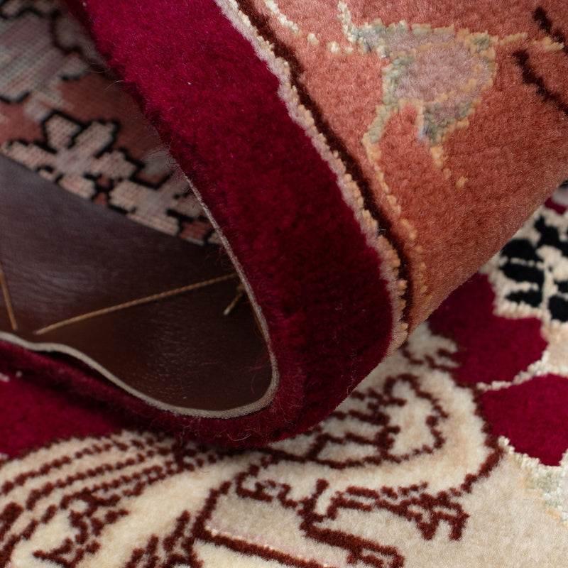 Perzisch tapijt - Tabriz - Royal - 85 x 61 cm - donkerrood