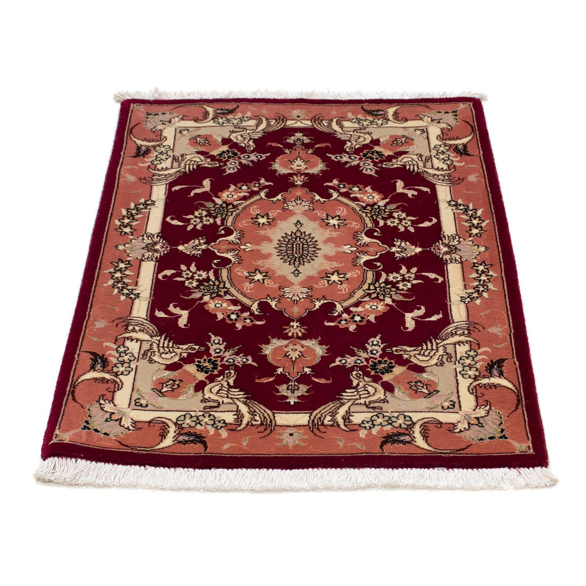 Perzisch tapijt - Tabriz - Royal - 85 x 61 cm - donkerrood