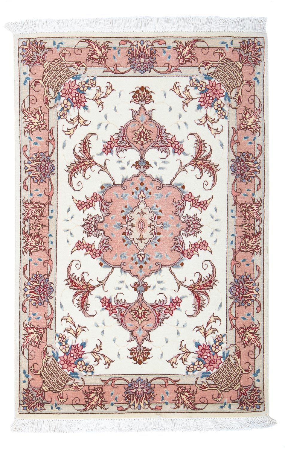 Perzisch tapijt - Tabriz - Royal - 94 x 59 cm - beige