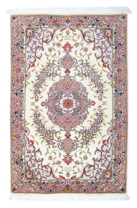 Perzisch tapijt - Tabriz - Royal - 94 x 61 cm - beige