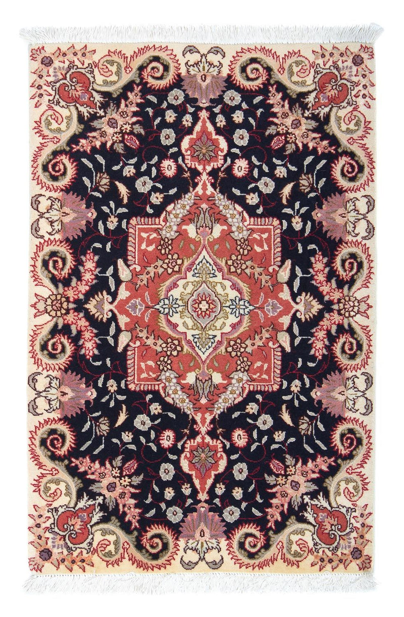 Perzisch tapijt - Tabriz - Royal - 90 x 61 cm - donkerblauw