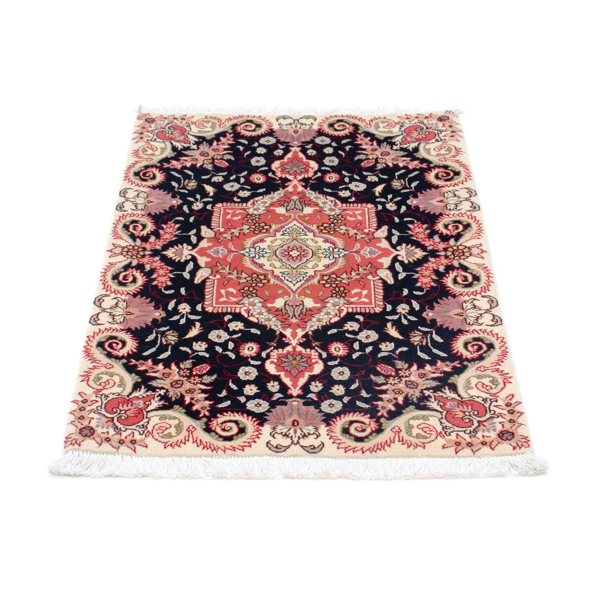 Perzisch tapijt - Tabriz - Royal - 90 x 61 cm - donkerblauw