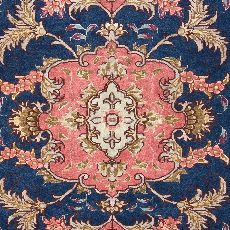 Perzisch tapijt - Tabriz - Royal - 82 x 58 cm - donkerblauw