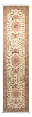 Loper Perzisch tapijt - Tabriz - Royal - 300 x 74 cm - beige