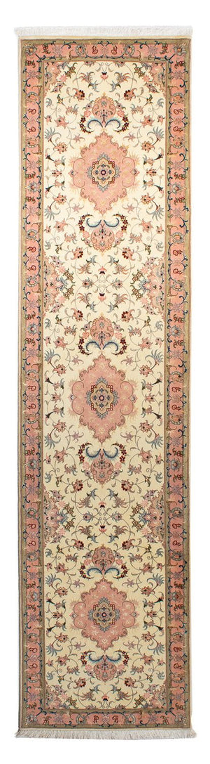 Loper Perzisch tapijt - Tabriz - Royal - 300 x 74 cm - beige