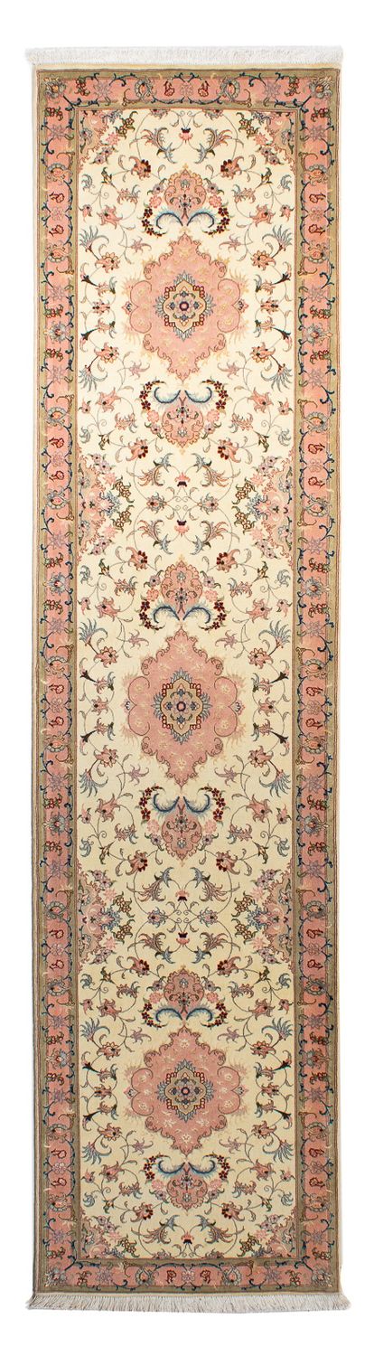 Loper Perzisch tapijt - Tabriz - Royal - 300 x 74 cm - beige