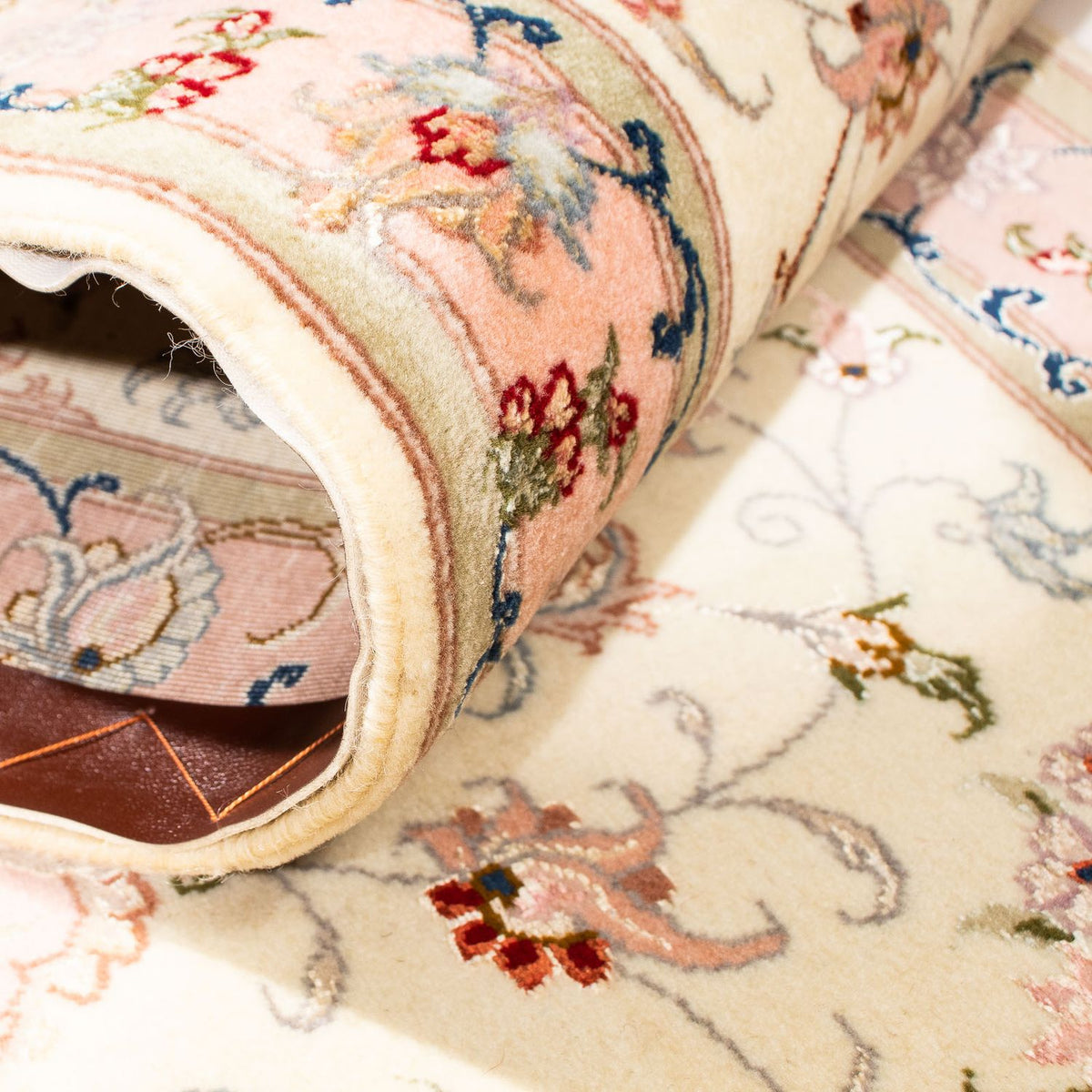 Loper Perzisch tapijt - Tabriz - Royal - 300 x 74 cm - beige