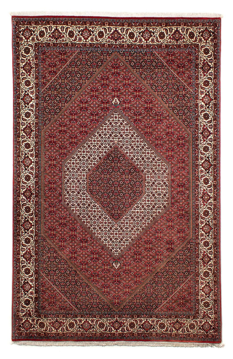 Perzisch tapijt - Bijar - 302 x 203 cm - donkerrood