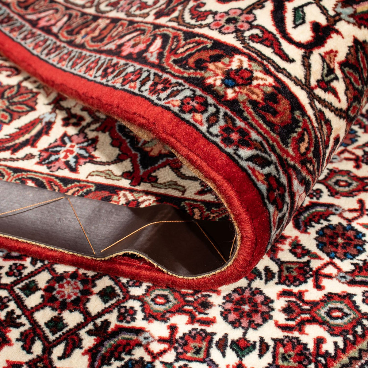 Perzisch tapijt - Bijar - 302 x 203 cm - donkerrood