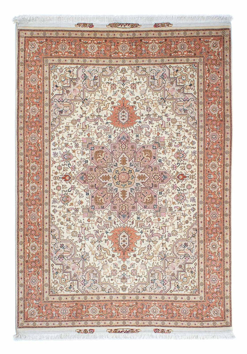 Perzisch tapijt - Tabriz - Royal - 214 x 154 cm - beige