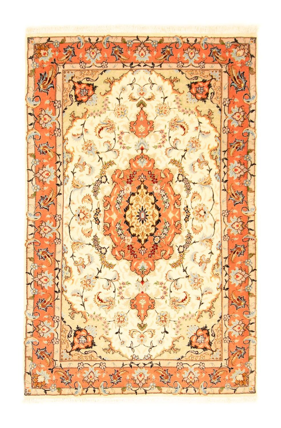 Perzisch tapijt - Tabriz - Royal - 157 x 101 cm - beige