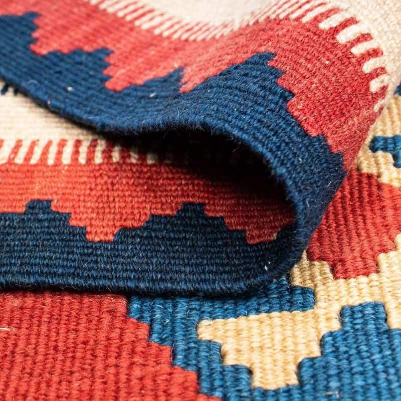 Kelim tapijt - Oosters - 195 x 156 cm - rood