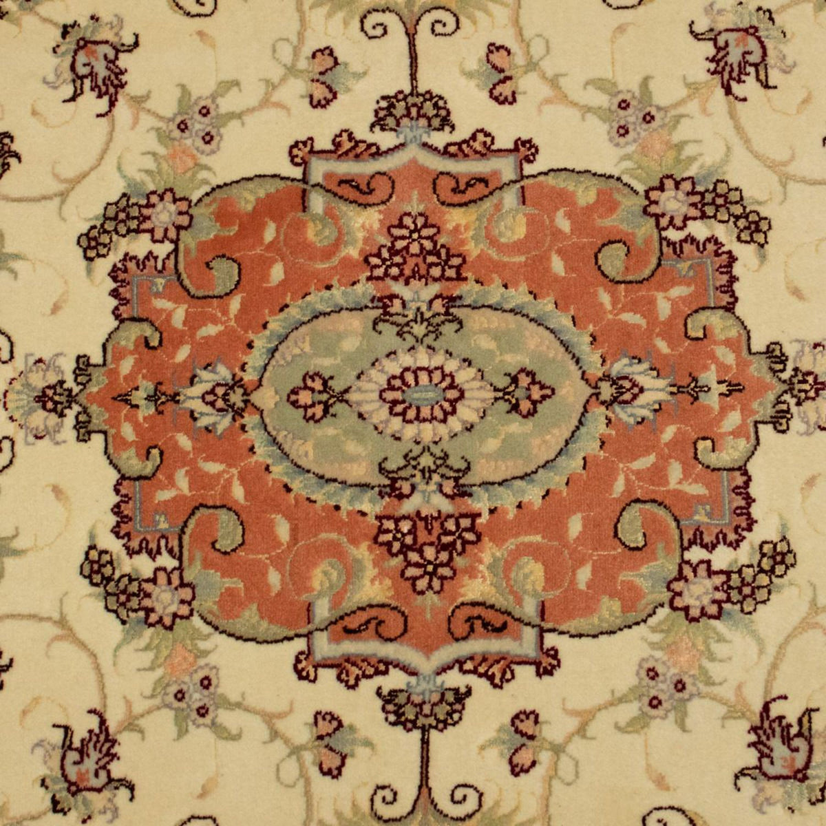 Perzisch tapijt - Tabriz - Royal - 155 x 100 cm - beige