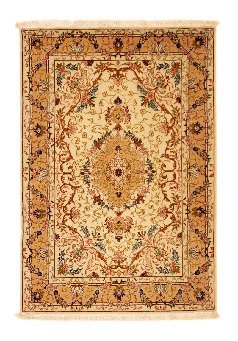 Perzisch tapijt - Tabriz - Royal - 148 x 101 cm - beige