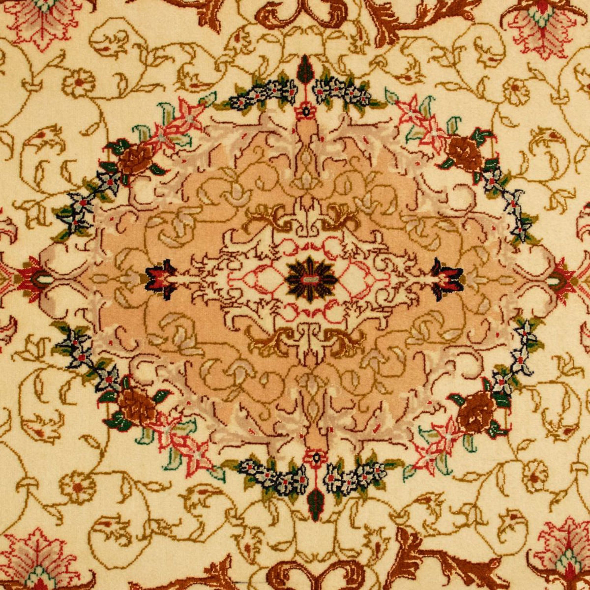 Perzisch tapijt - Tabriz - Royal - 148 x 101 cm - beige