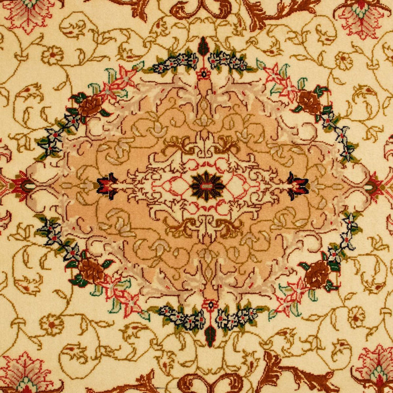 Perzisch tapijt - Tabriz - Royal - 148 x 101 cm - beige
