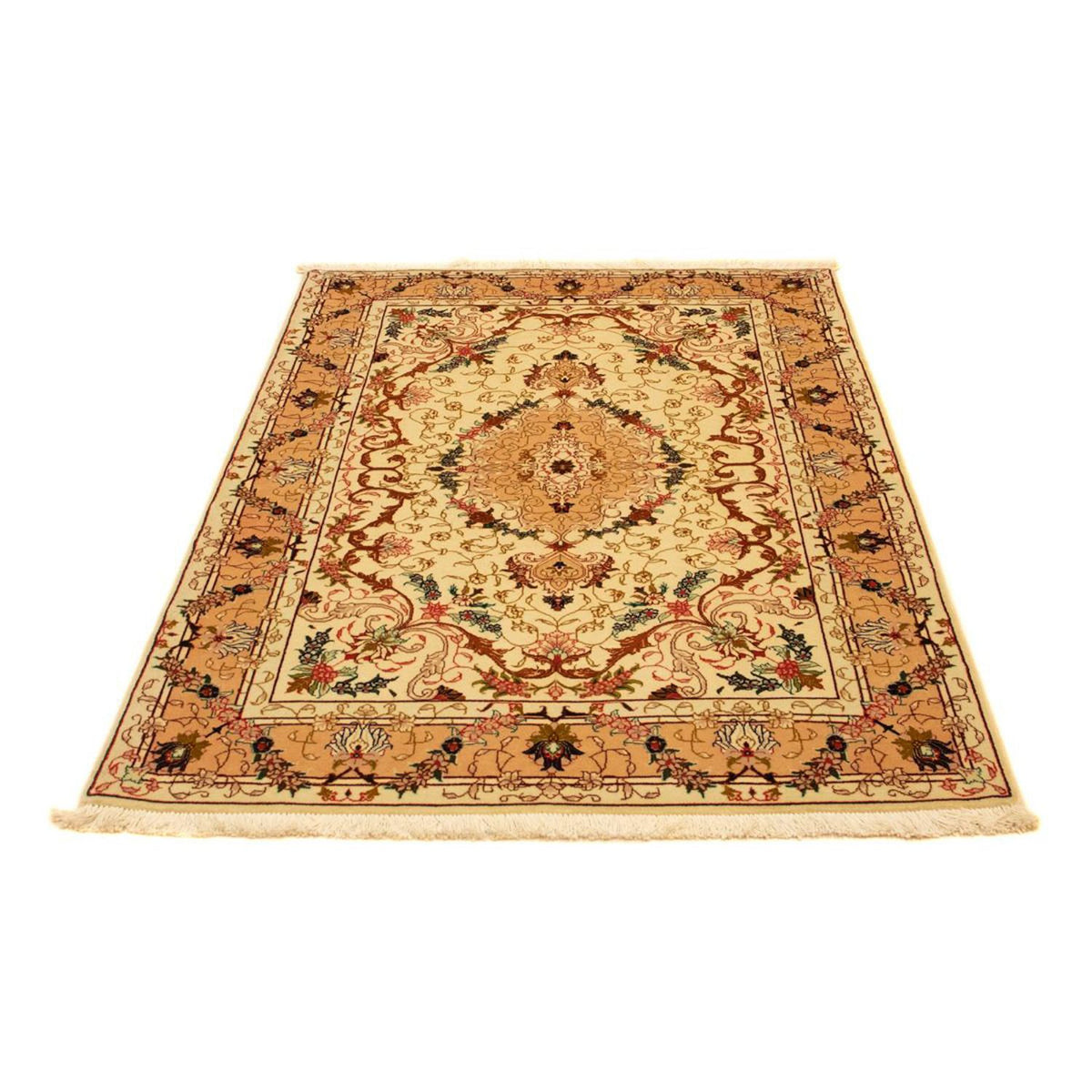 Perzisch tapijt - Tabriz - Royal - 148 x 101 cm - beige