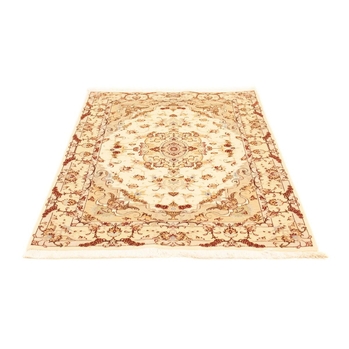 Perzisch tapijt - Tabriz - Royal - 157 x 102 cm - beige