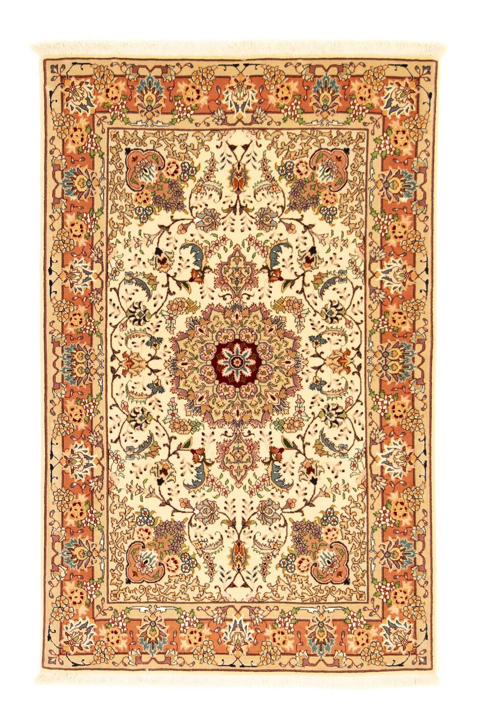 Perzisch tapijt - Tabriz - Royal - 154 x 103 cm - beige