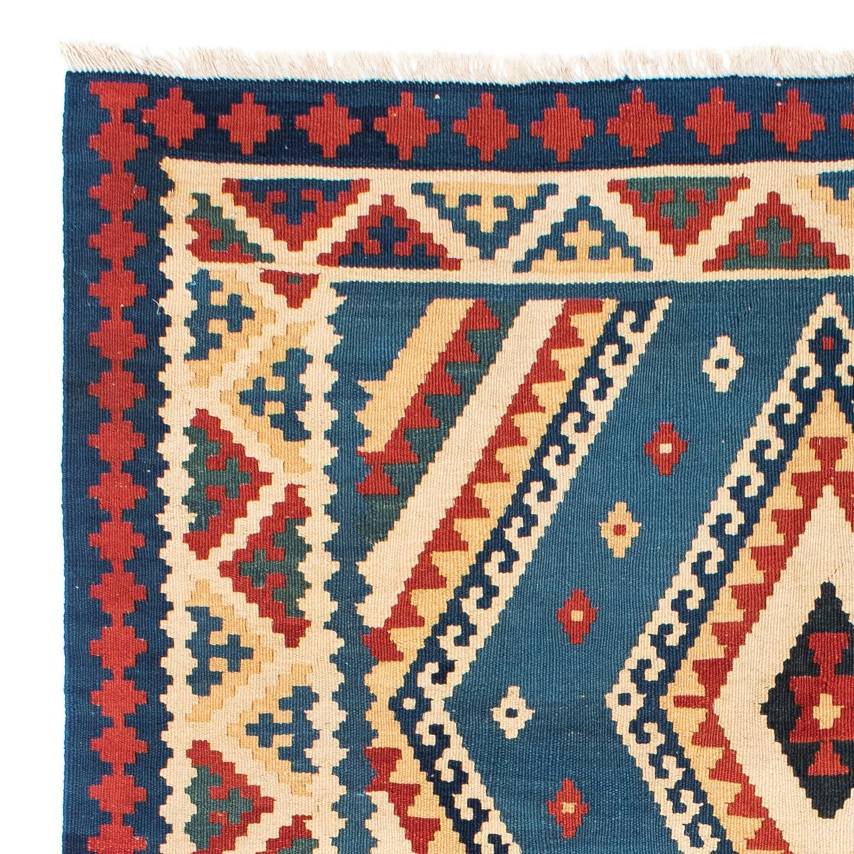 Kelim tapijt - Oosters - 193 x 152 cm - blauw