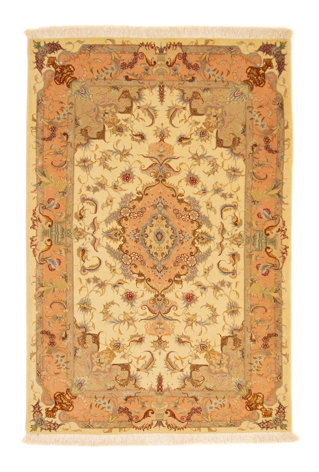 Perzisch tapijt - Tabriz - Royal - 150 x 100 cm - beige