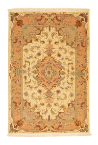 Perzisch tapijt - Tabriz - Royal - 150 x 100 cm - beige