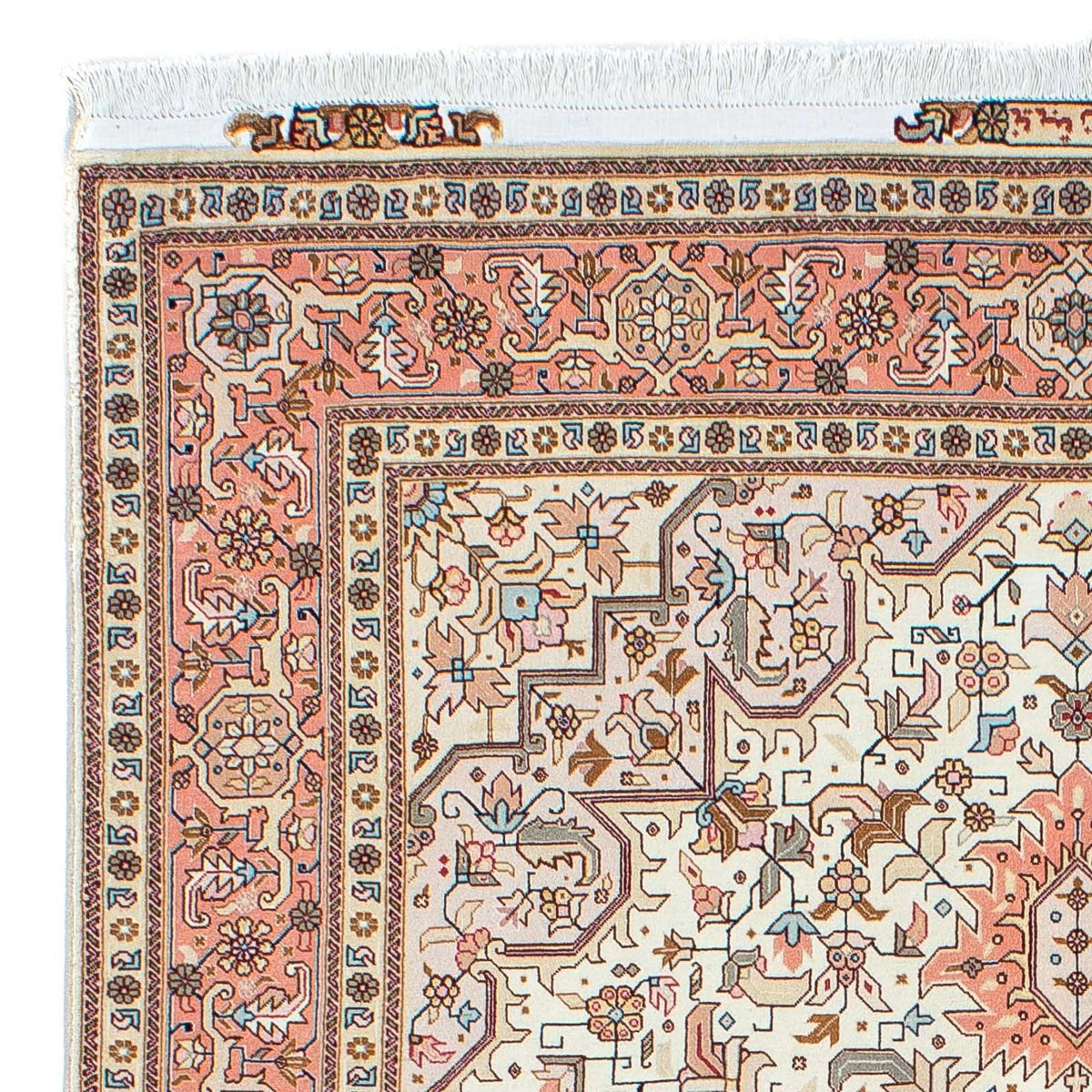 Perzisch tapijt - Tabriz - Royal - 201 x 150 cm - beige