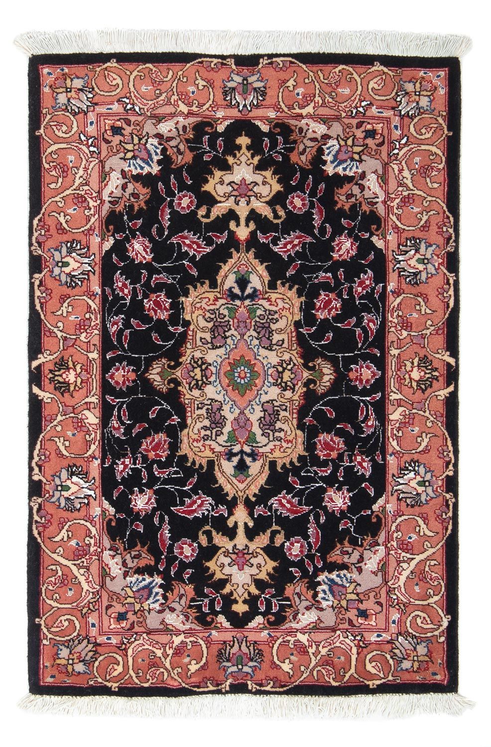 Perzisch tapijt - Tabriz - Royal - 91 x 61 cm - donkerblauw