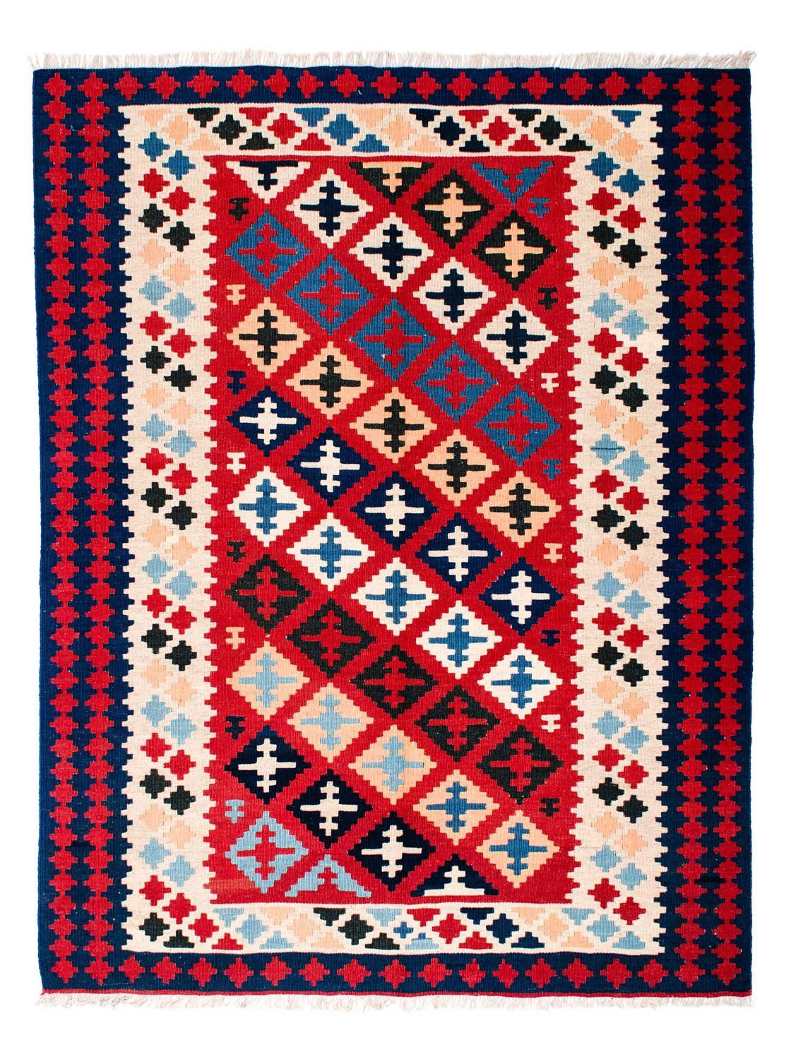 Kelim tapijt - Oosters - 202 x 153 cm - rood