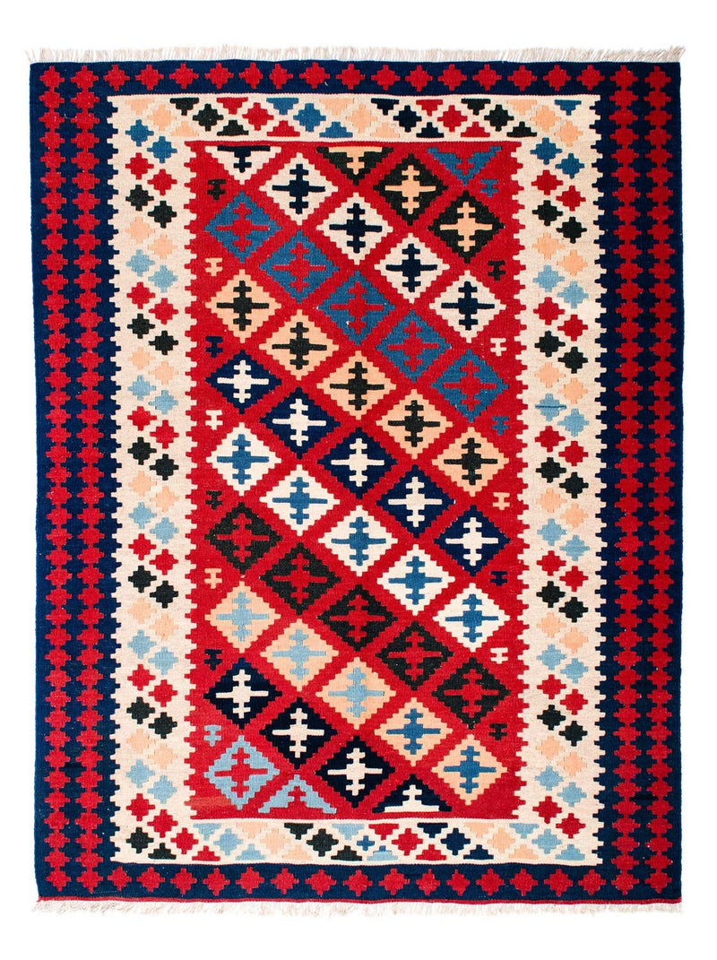 Kelim tapijt - Oosters - 202 x 153 cm - rood