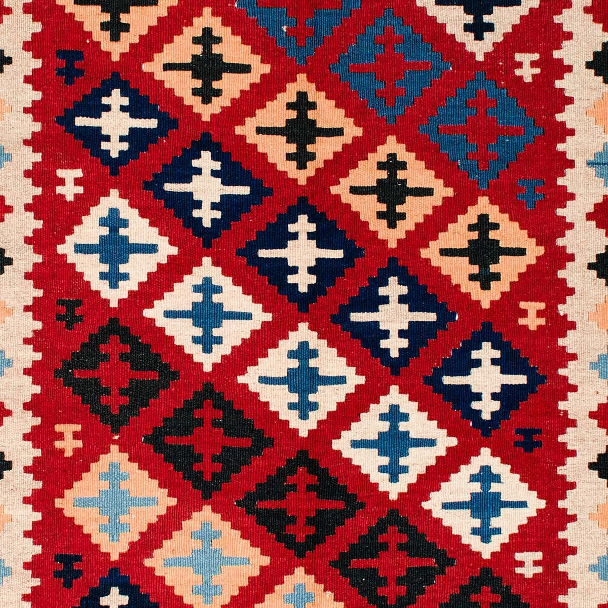 Kelim tapijt - Oosters - 202 x 153 cm - rood