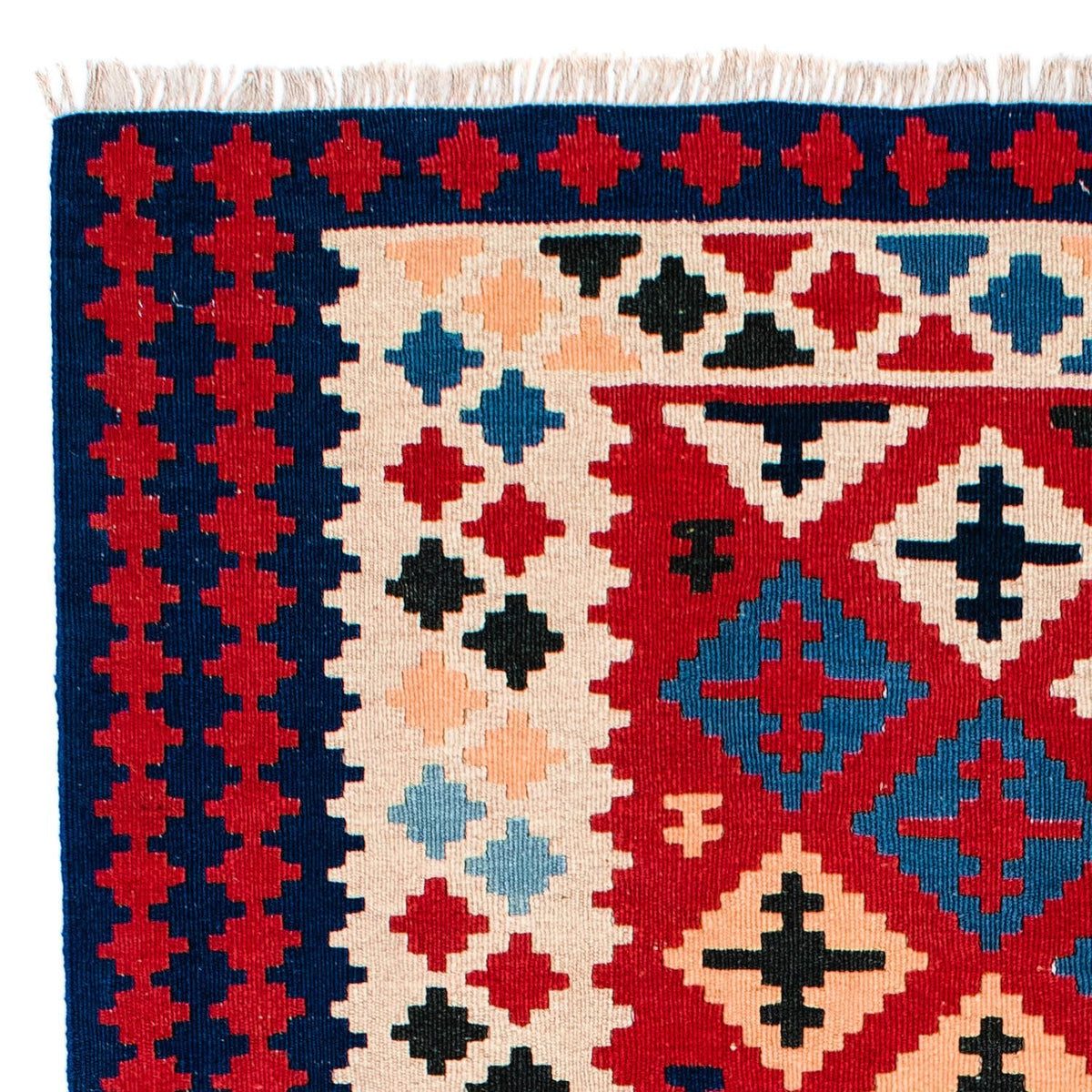 Kelim tapijt - Oosters - 202 x 153 cm - rood