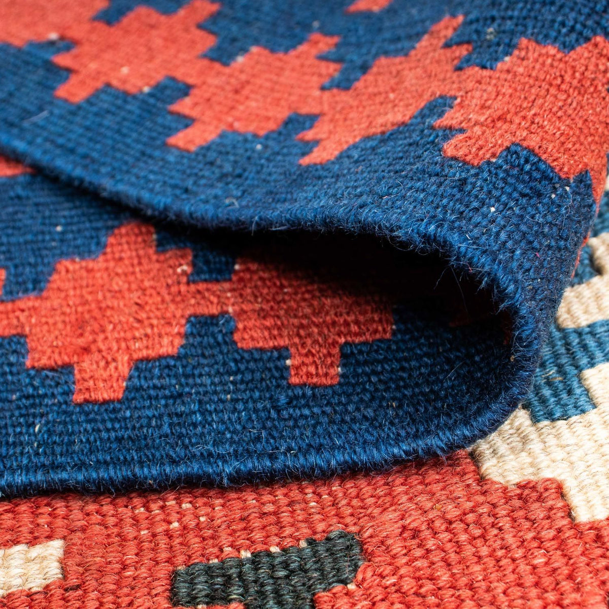 Kelim tapijt - Oosters - 202 x 153 cm - rood