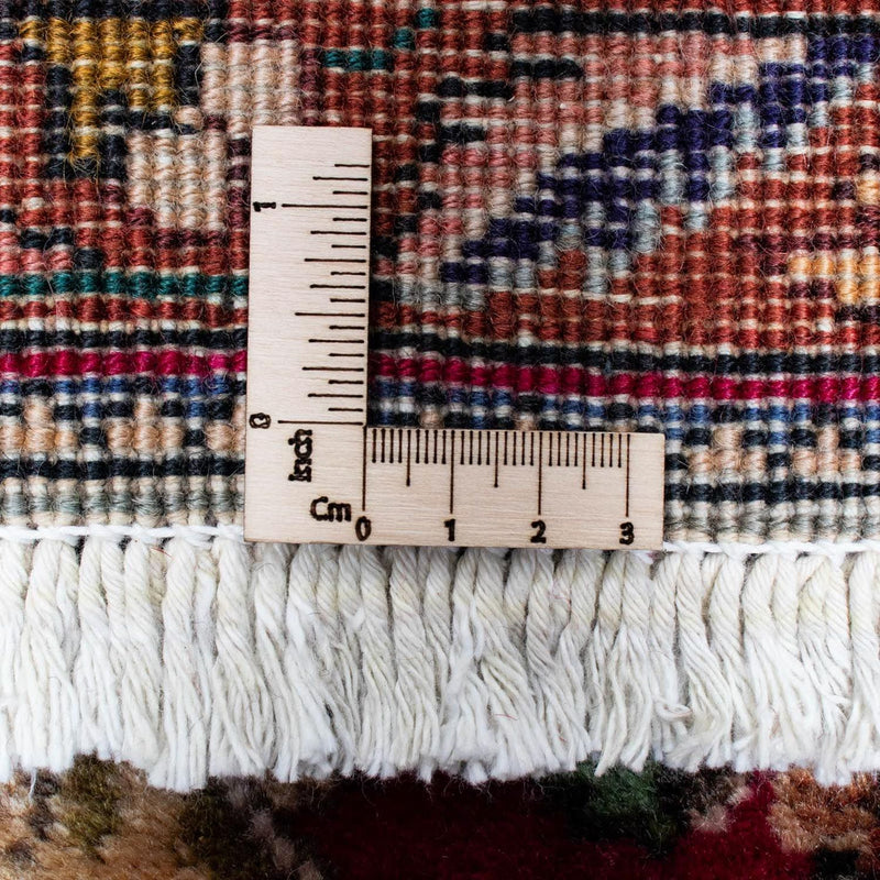 Loper Perzisch tapijt - Tabriz - 385 x 90 cm - donkerrood