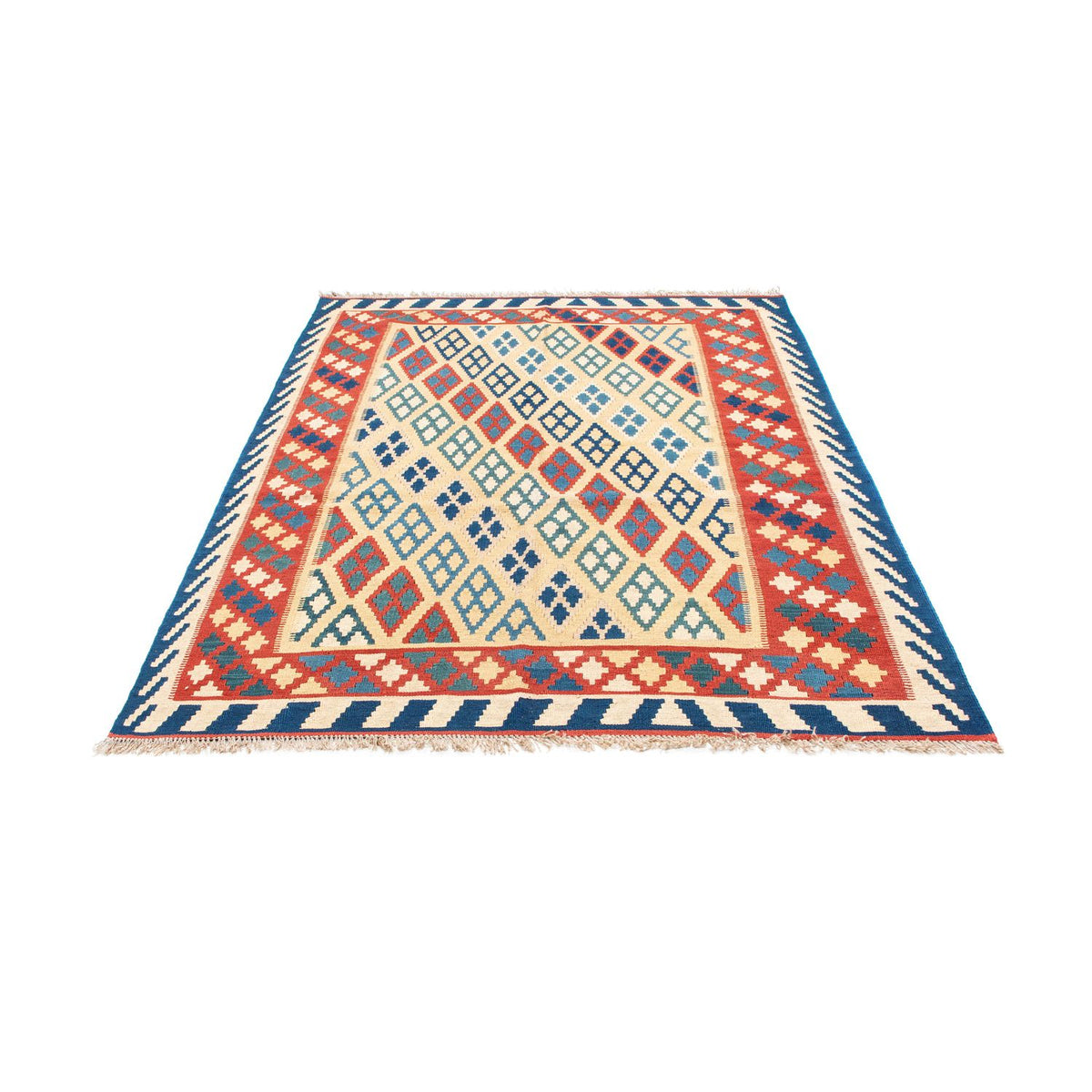 Kelim tapijt - Oosters - 206 x 156 cm - beige