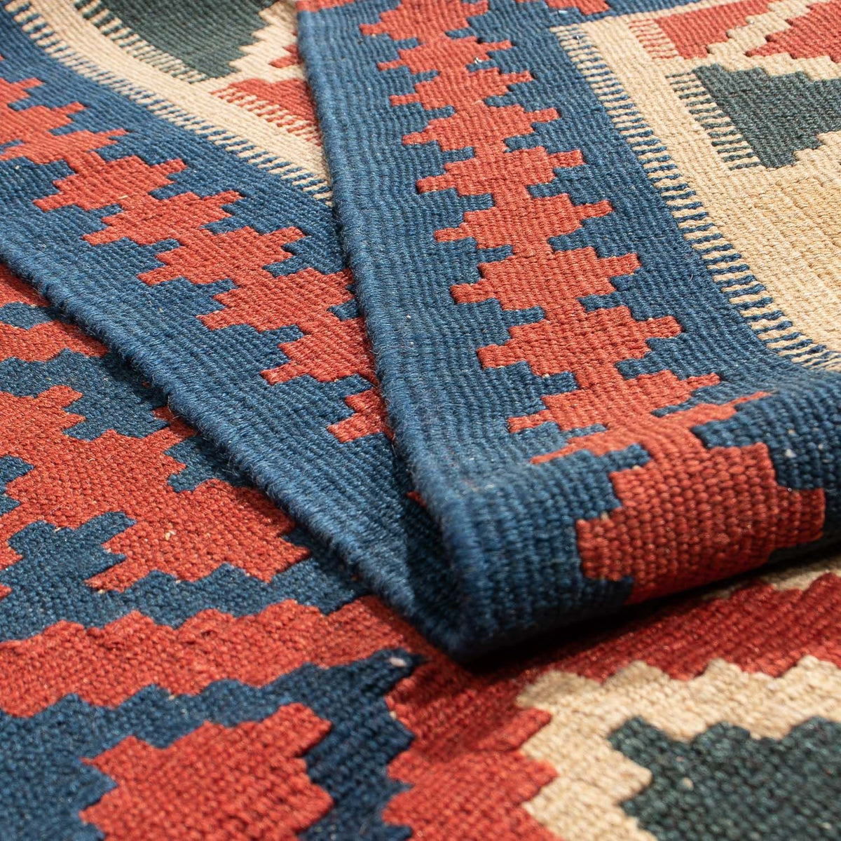 Kelim tapijt - Oosters - 220 x 151 cm - donkerrood