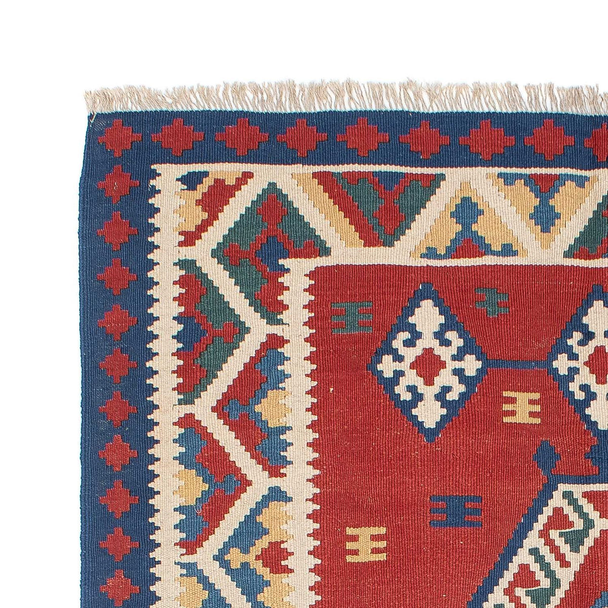 Kelim tapijt - Oosters - 222 x 146 cm - donkerrood