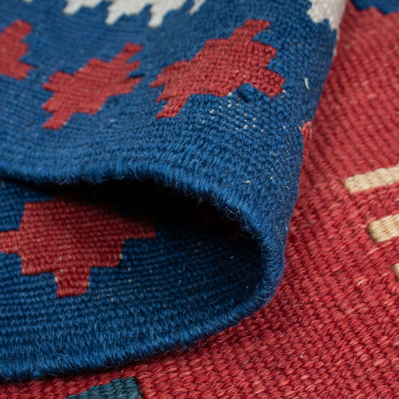 Kelim tapijt - Oosters - 222 x 146 cm - donkerrood