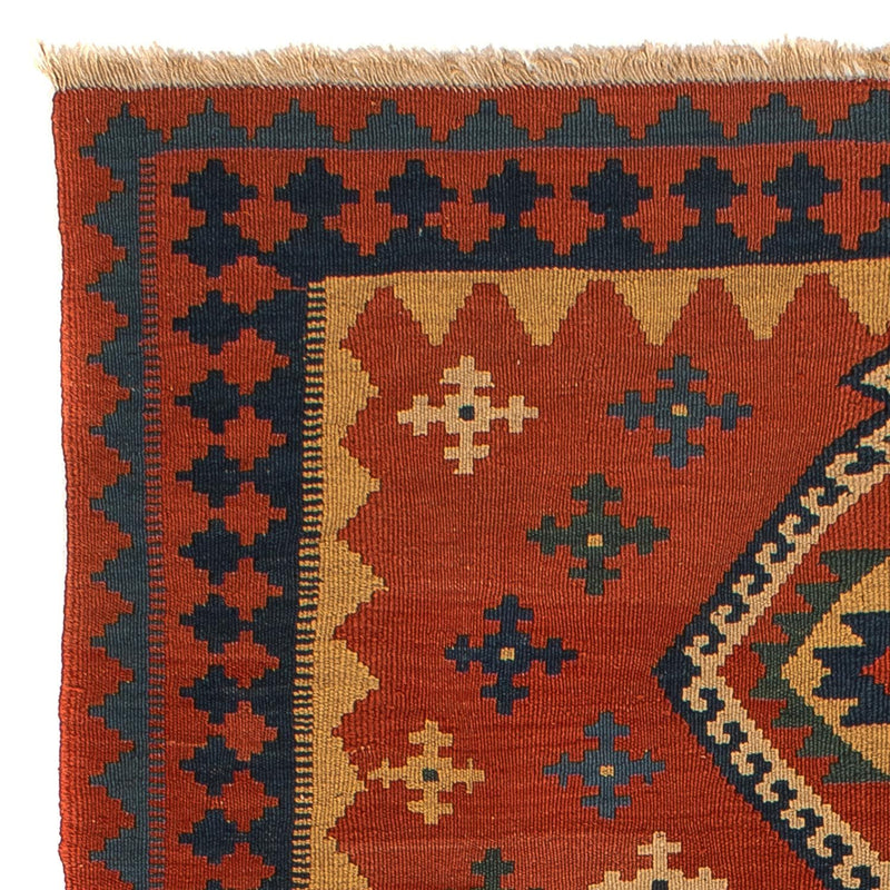 Kelim tapijt - Oosters - 198 x 138 cm - donkerrood