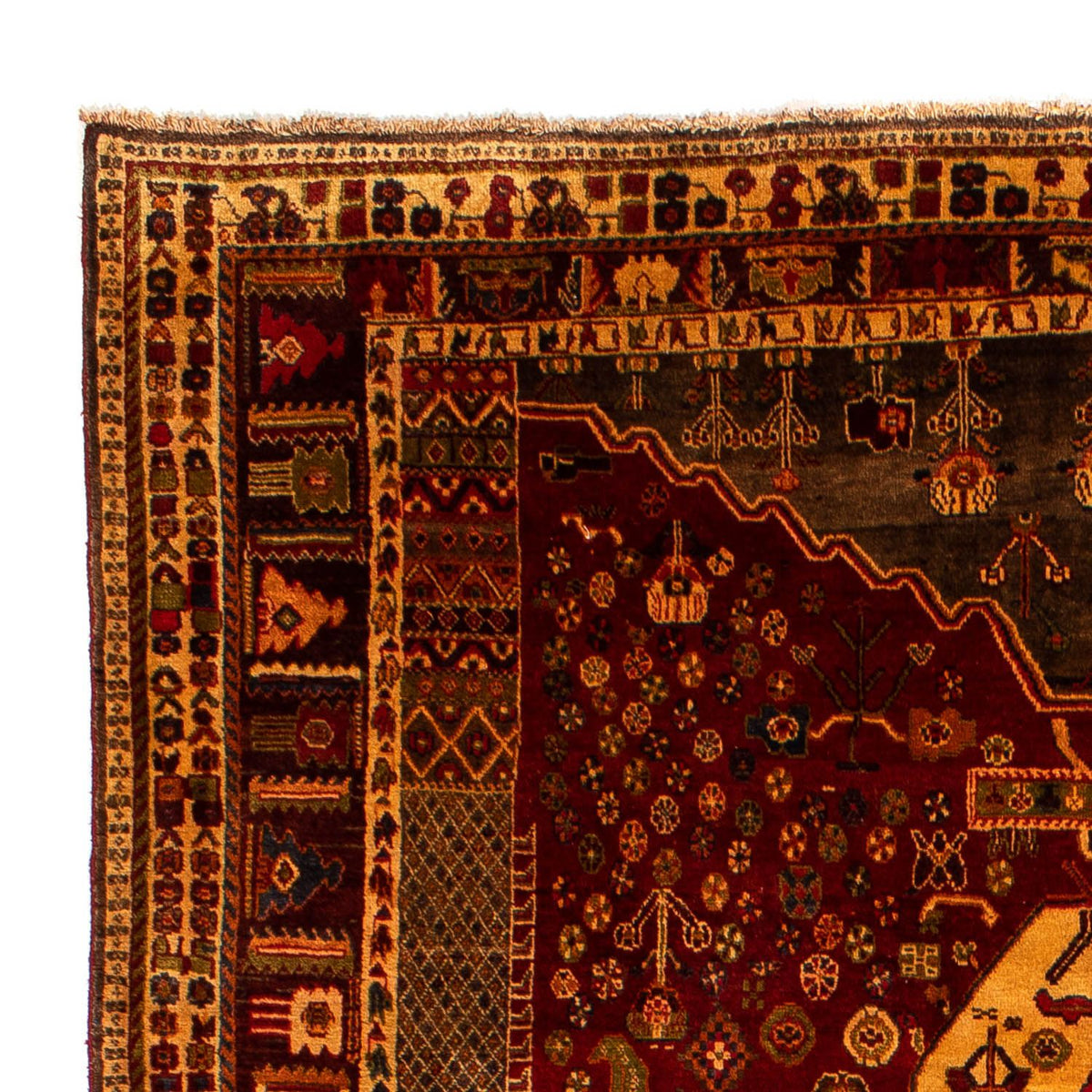 Perzisch Tapijt - Nomadisch - 290 x 204 cm - donkerrood